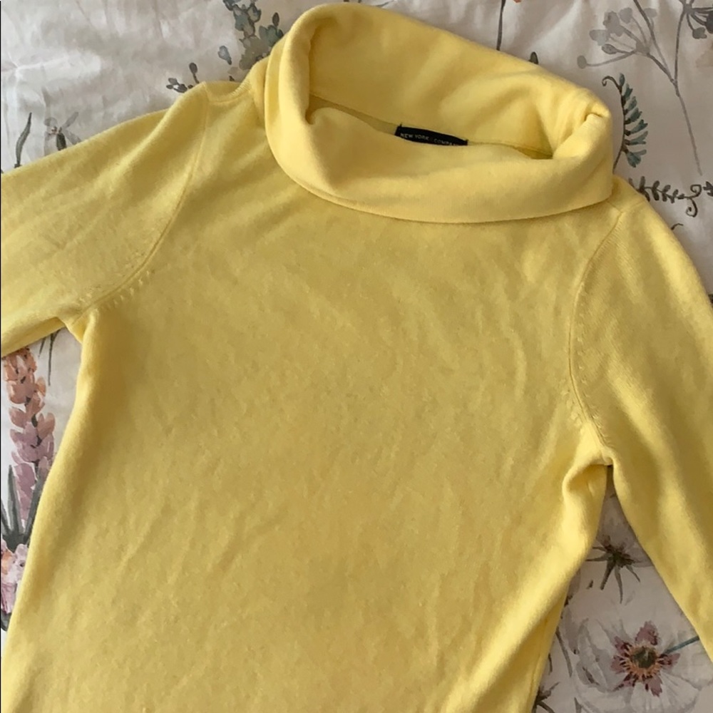 Yellow buttercream sweater